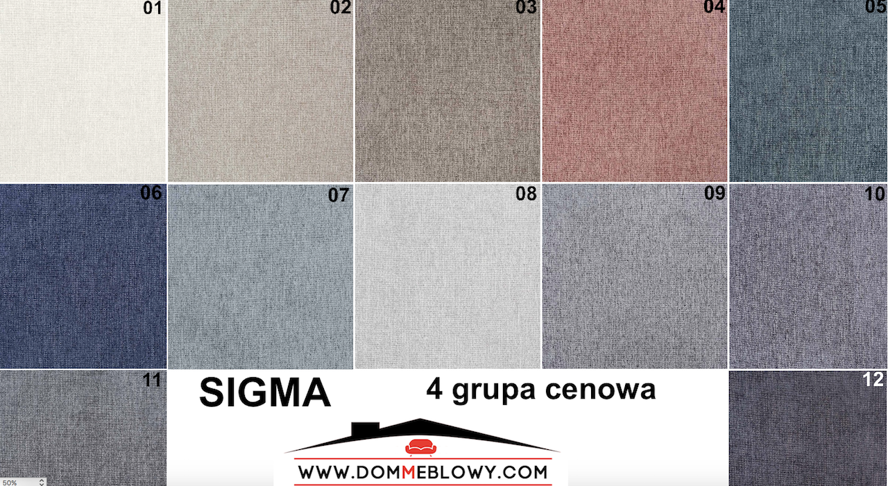 Tkaniny SIGMA marki FARGOTEX dla mebli tapicerowanych producenta Meblosoft